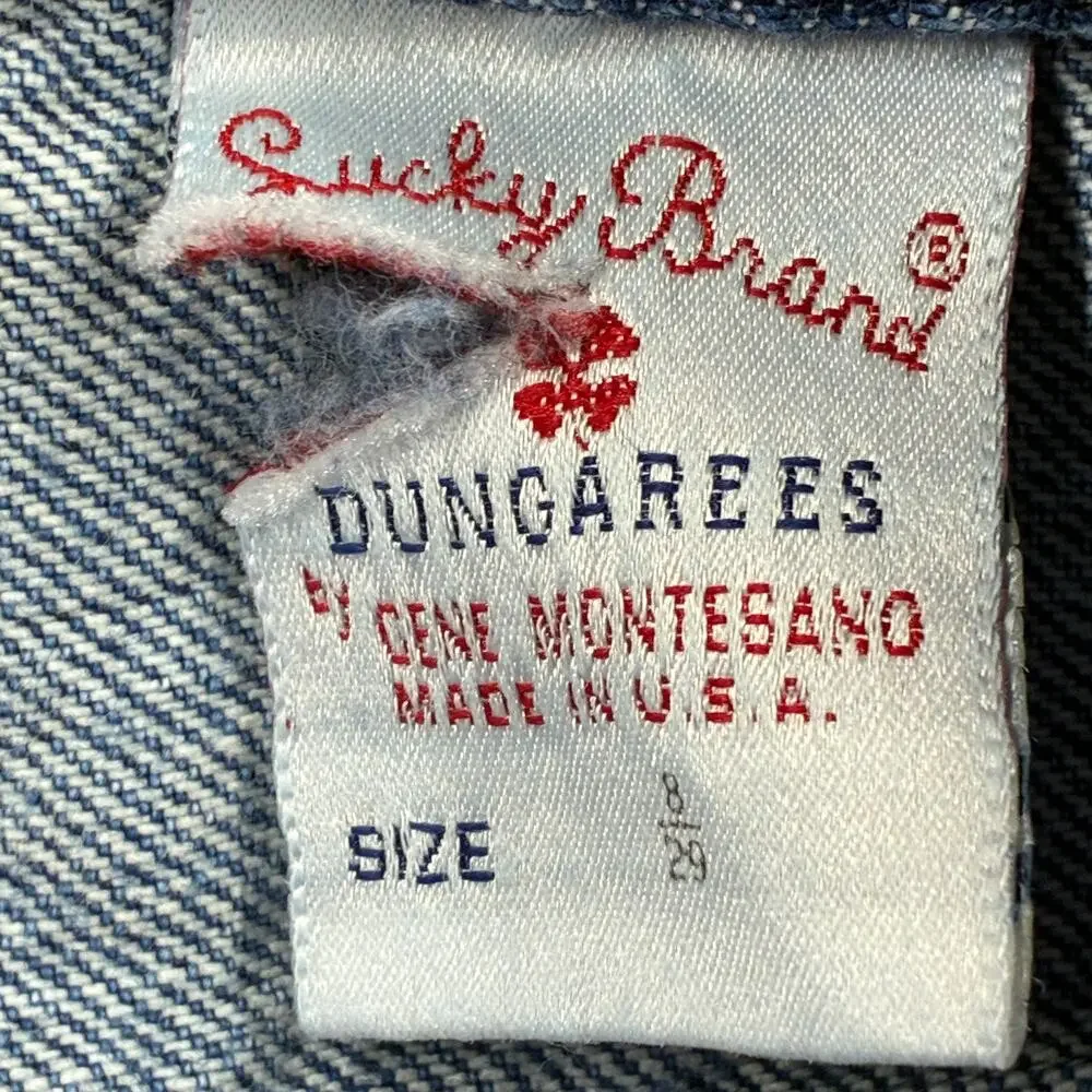 Vintage Lucky Brand Dungarees Womens 8/29 Relaxed Fit American Made Montesano